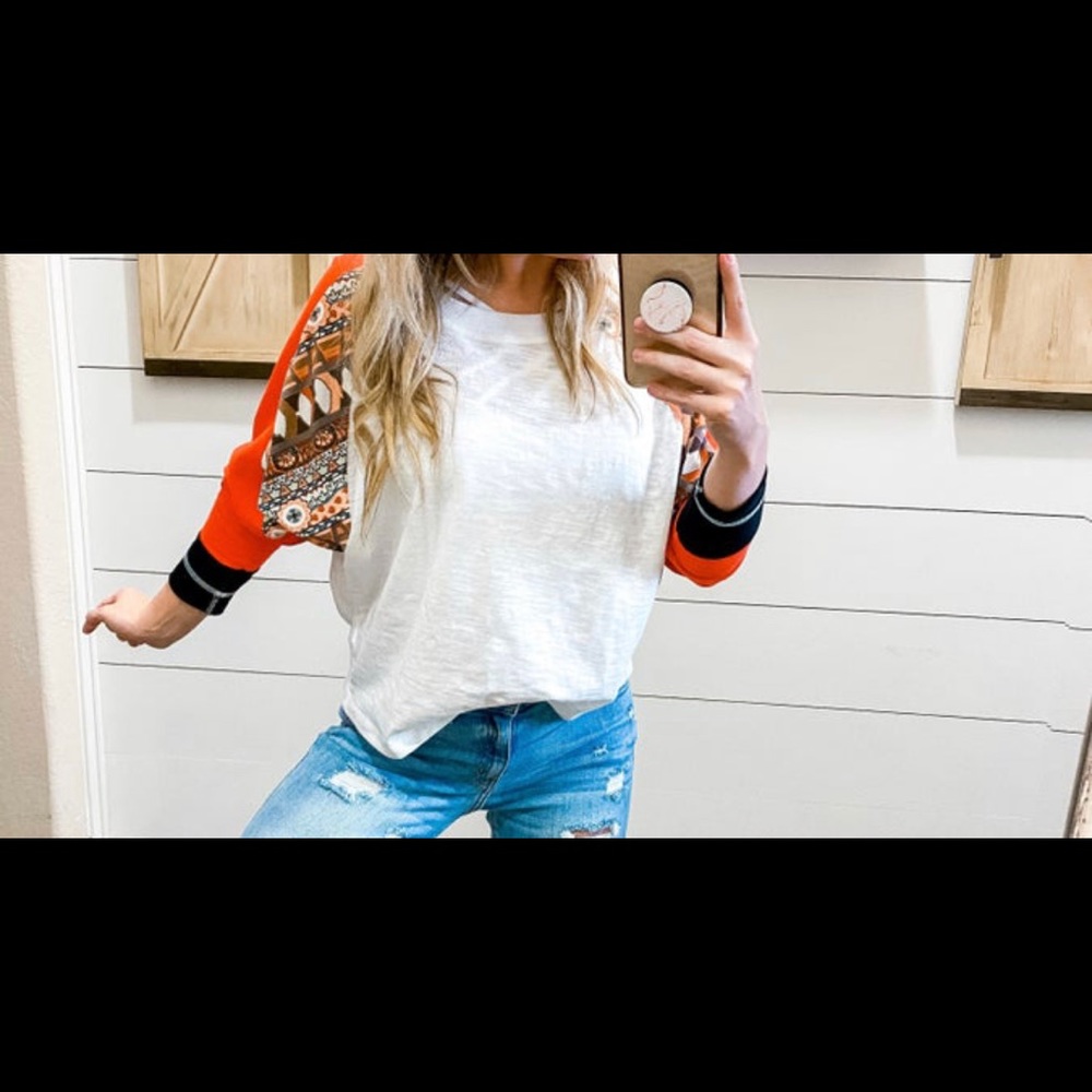 Blue Heaven Aztec Crop top